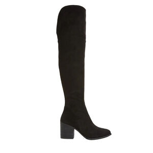BP NEW Womens Luke Over-the-Knee Faux Leather Black Boot Size 6 Whimsigoth Y2K